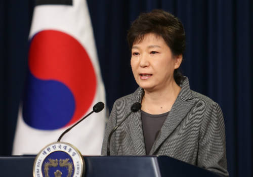 지난 5월19일 세월호 참사 관련 대국민담화를 하고 있는 박근혜 대통령<출처 청와대></div> 