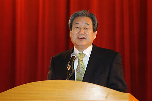 국회 행사에서 발언하고 있는 새누리당 김무성 대표 (사진=새누리당 제공) 