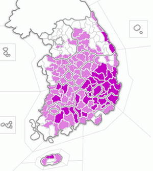 31일 폭염 지도<자료=기상청> 