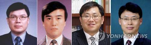박근혜 대통령은 5일 '최순실 국정농단' 의혹 사건 규명을 위한 특별검사보로 박충근(사법연수원 17기, 왼쪽사진부터)·이용복(18기)·양재식(21기)·이규철(22기) 변호사를 임명했다 / 연합뉴스 
