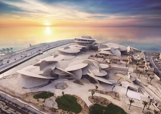 올해 준공될 예정인 카타르 국립종합박물관 전경.<사진=현대건설 제공></div> 