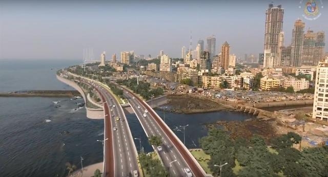 인도 뭄바이 남부 해안도로 2공구 건설공사 조감도. <사진=HDC현대산업개발 제공>