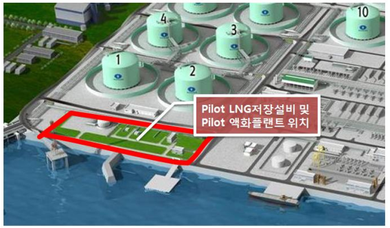인천 LNG 인수기지 내 테스트베드 위치  ⓒ권칠승 의원실 