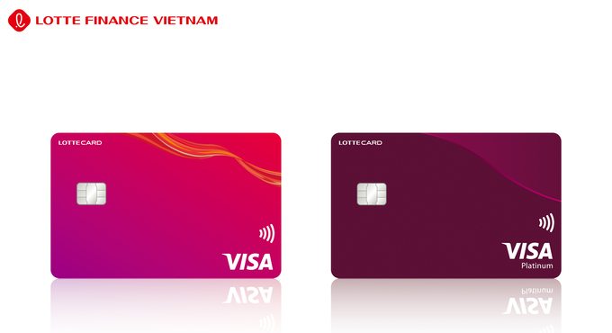  ‘롯데파이낸스 비자(LOTTE FINANCE VISA)’ 카드(왼쪽),‘롯데파이낸스 비자 플래티넘(LOTTE FINANCE VISA Platinum)’ 카드(오른쪽) 이미지. <사진=롯데카드 제공>