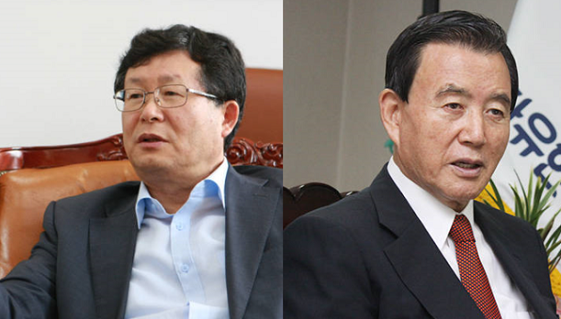 설훈 더불어민주당 의원(사진 왼쪽), 홍문표 자유한국당 의원(사진 오른쪽)