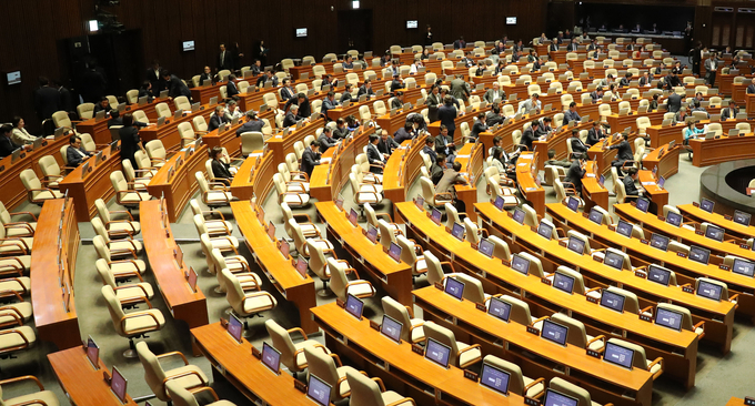 24일 국회 본회의에 자유한국당이 불참했다. <사진=연합뉴스>