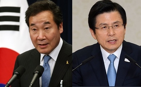 이낙연 국무총리(사진 왼쪽), 황교안 자유한국당 대표