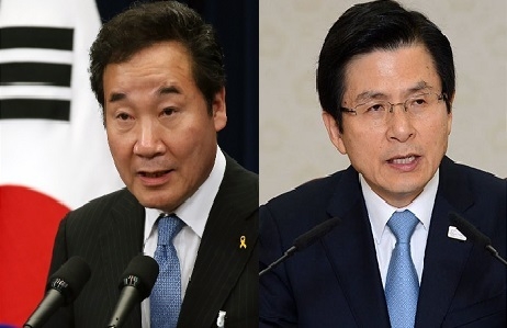 이낙연 국무총리(사진 왼쪽), 황교안 자유한국당 대표(사진 오른쪽)