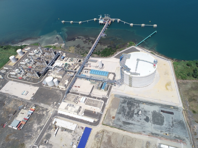 파나마 콜론 LNG 터미널 프로젝트 전경 사진. <사진=포스코건설 제공>