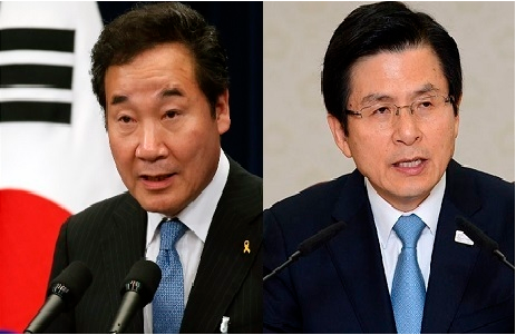 이낙연 국무총리(사진 왼쪽), 황교안 자유한국당 대표(사진 오른쪽)