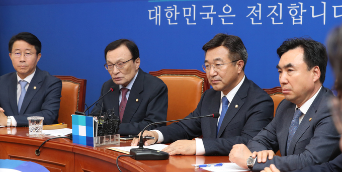 더불어민주당 지도부가 총선기획단 구성명단을 발표했다. <사진=연합뉴스>
