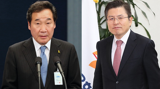 이낙연 전 국무총리(사진 왼쪽), 황교안 자유한국당 대표(사진 오른쪽)