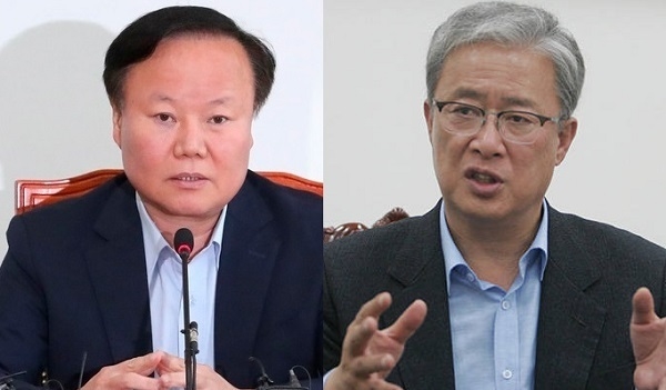 김재원 자유한국당 정책위의장(사진 왼쪽), 유성엽 대안신당 의원(사진 오른쪽)
