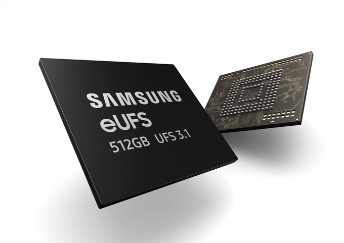삼성전자의 eUFS 512GB UFS 3.1  <사진=삼성전자 제공>