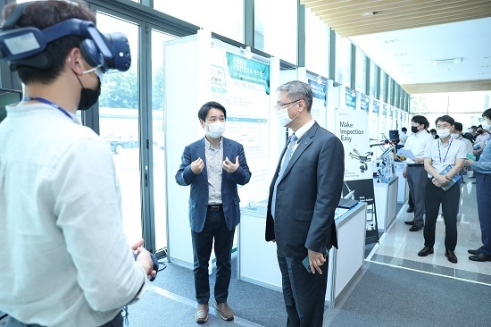 한국수자원공사는 2일 대전시 대덕구 본사에서 ‘안전분야 스타트업 혁신기술전’을 개최했다. <사진=한국수자원공사 제공>