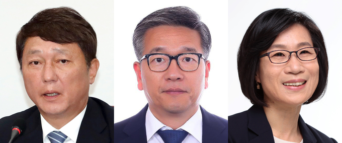 (좌측부터) 최재성 청와대 정무수석, 김종호 민정수석, 김제남 시민사회수석