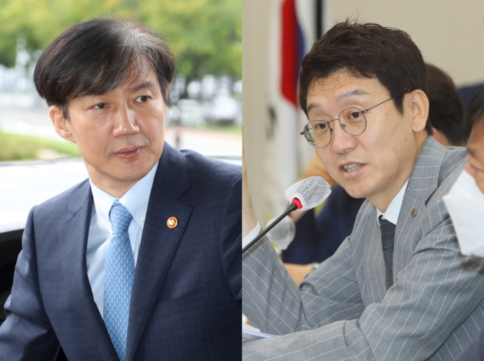 조국 전 법무부 장관 (왼쪽), 김웅 미래통합당 의원 (오른쪽) <사진=연합뉴스>