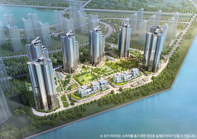  GS건설은 수도권과 전국에 2만 8651가구를 공급한다고 밝혔다. 사진은 인천 송도국제도시에 건설되는 자이크리스탈오션 조감도. <사진=GS건설>