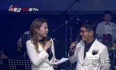가요프로그램 특급가요열차 공동 MC 가수 장하빈과 가수 조영구< 사진= 배덕환 기자>