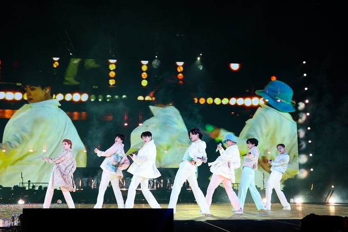 방탄소년단 미국 LA 소파이 스타디움 콘서트 (사진=연합뉴스)