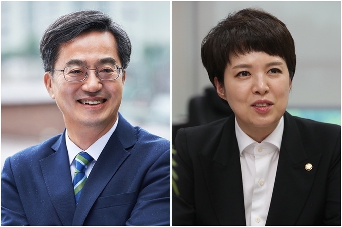 국민의힘 김은혜 후보(오른쪽), 더불어민주당 김동연 후보(왼쪽) [연합뉴스 자료사진]