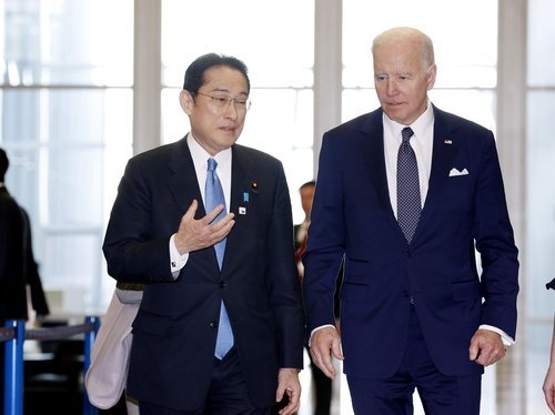 미국 조 바이든 대통령과 일본 기시다 후미오 총리.[사진=연합뉴스]