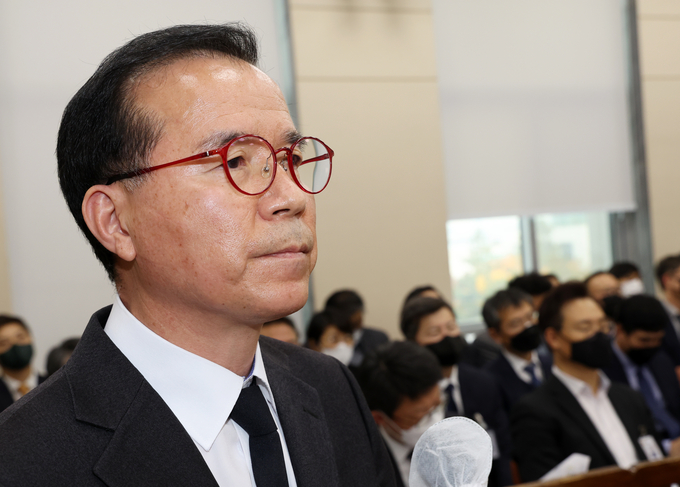 김광호 서울경찰청장이 7일 오후 국회에서 열린 행정안전위원회 전체회의에서 의원들의 질의를 듣고 있다. 2022.11.7 <사진=연합뉴스>