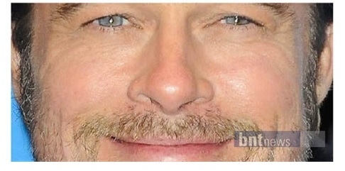 미국 연예매체인 ‘TMZ'에 실린 브레드 피트의 콧털 사진(2010년)