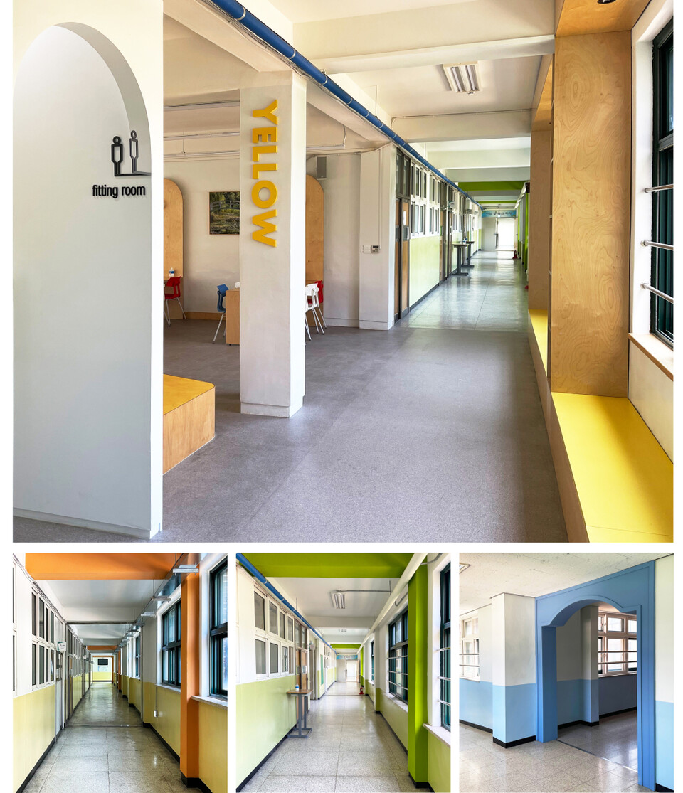 KCC 컬러디자인센터의 '송파 오금중학교 재도장 색채디자인' [사진제공=KCC]