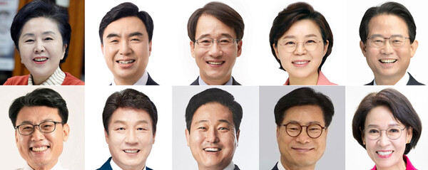 김영선 국회 인구위기특별위원회 의원, 윤관석 무소속 의원, 이원욱 민주당 의원, 김정재 국민의힘 의원, 류성걸 국민의힘 의원, 진성준 민주당 의원, 강대식 국민의힘 최고위원, 김영배 더불어민주당 의원, 김영식 국민의힘 원내부대표, 이인선 국민의힘 원내부대표