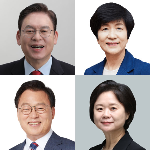 상생과통일 포럼 공동대표인 정우택 국회부의장, 김영주 국회부의장, 박광온 민주당 원내대표, 이정미 정의당 대표.