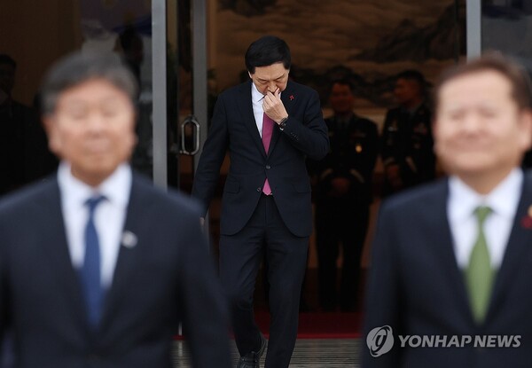 김기현 대표는 임기내내 '용산출장소'라는 비판을 받아왔다 [사진=연합뉴스]