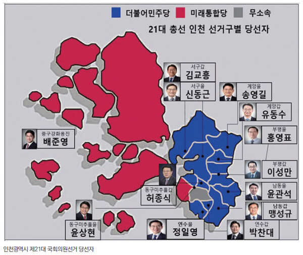 [22대 총선 프로젝트][인천](2) 4.10총선 뛰는 사람들...민심 풍향계 인천_여야 경합지역 늘어