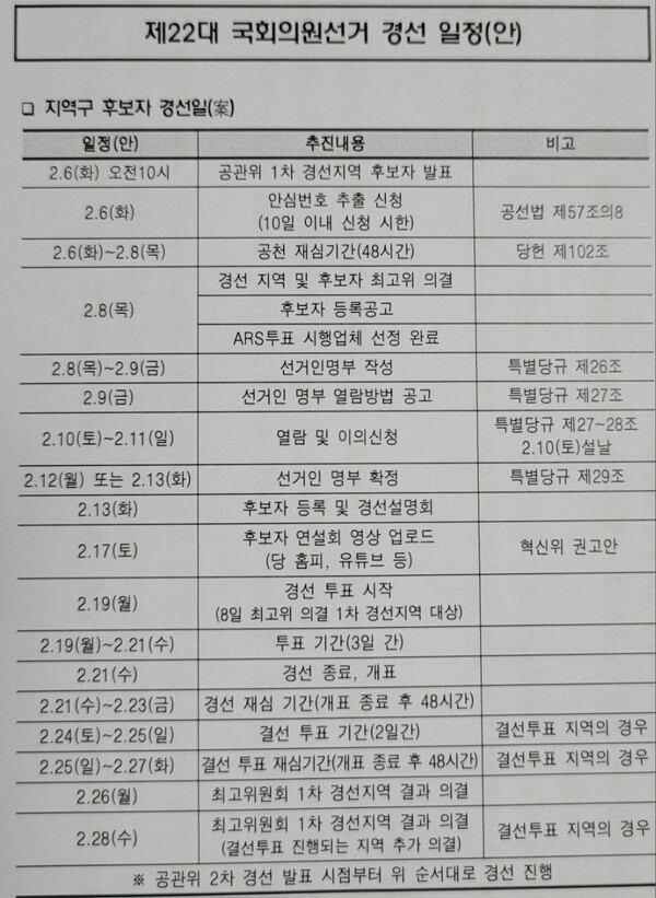 더불어민주당 임혁백 공천관리위원장이 31일 서울 여의도 당사에서 열린 총선 후보자면접에서 모두 발언을 하고 있다. [사진=연합뉴스]