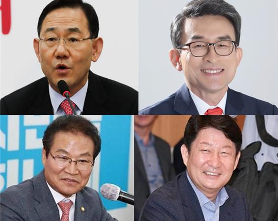 26~27일 국민의힘 대구 경선이 본격 시작됐다. 위는 국민의힘 대구 수성갑 주호영 현 의원과 도전자 정상환 전 국가인권위 상임위원, 아래는 국민의힘 대구 달서병 김용판 현 의원과 도전자 권영진 전 대구시장이 각각 치열한 경선을 치른다. (사진=폴리뉴스, 연합)