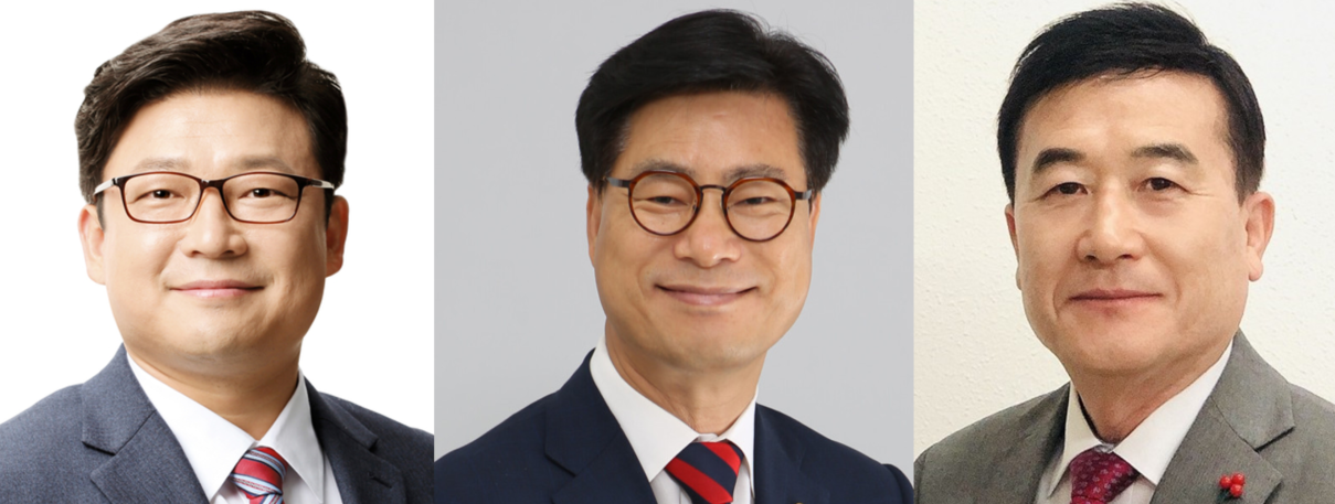 국민의힘 강명구, 김영식, 허성우 후보[사진=연합뉴스]