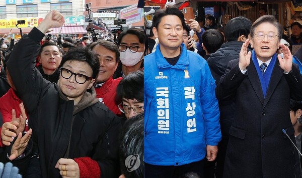 4월 10일 총선이 한달 앞으로 다가온 가운데 여야는 본격적인 선거전을 개시했다 [사진=연합뉴스]