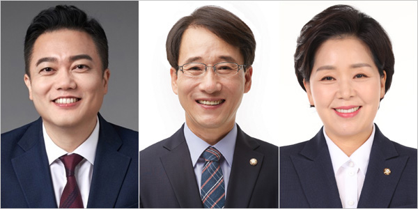 경기 반도체 밸트에 출마하는 개혁신당 후보들. (왼쪽부터) 화성시병 구혁모 당대표 정무실장, 화성시정 이원욱 국회의원, 용인시갑 양향자 원내대표. 화성을에 출마한 이준석 대표를 필두로 후보들이 함께 반도체 공약을 발표하는 등 개혁신당이 경기 남부 반도체 벨트 공략에 집중하는 모양새다.