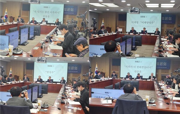 '22대 총선을 가를 결정적 한마디' 돌발질문에 각 패널들의 반짝이는 답변들... [사진=폴리뉴스]