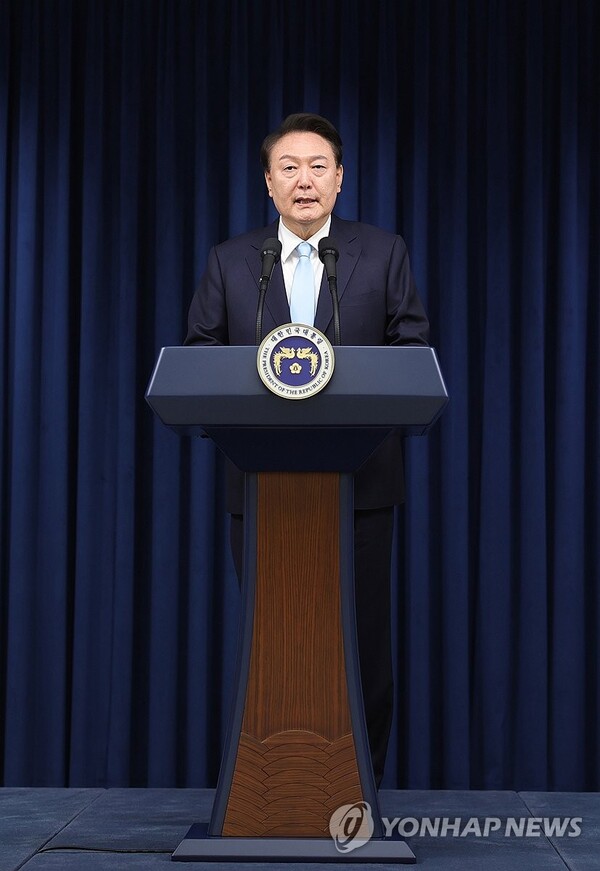 4월 1일 의료개혁 대국민 담화문 발표하는 윤석열 대통령 [사진=연합뉴스]