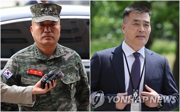 공수처는 21일 박정훈 전 수사단장과 김계환 해병대 사령관을 동시에 소환해 대통령실 개입 정황을 조사한 것으로 알려졌다 [사진=연합뉴스]