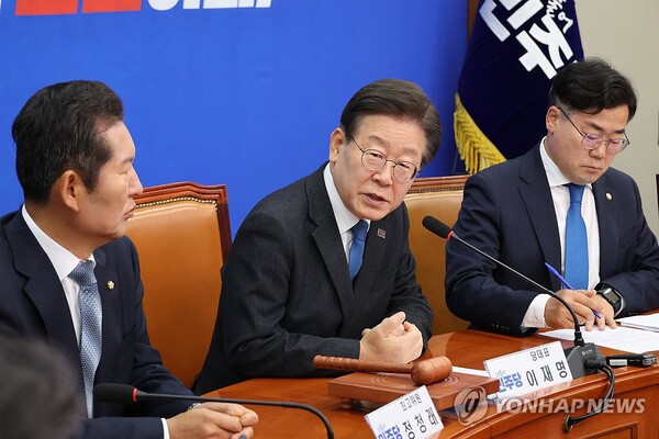 더불어민주당 이재명 대표가 31일 오전 서울 여의도 국회에서 열린 최고위원회의에서 발언하고 있다. [사진=연합뉴스]