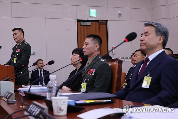 야당이 해병대 채상병 특검법 추진을 위해 21일 국회 법제사법위원회에서 입법청문회를 열었다 [사진=연합뉴스]