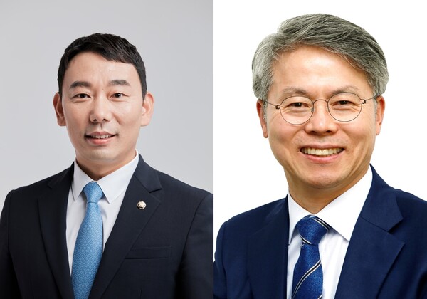 (왼쪽부터)더불어민주당 김용민(경기 남양주병), 민형배(광주 광산을)의원 [사진=의원실 제공]