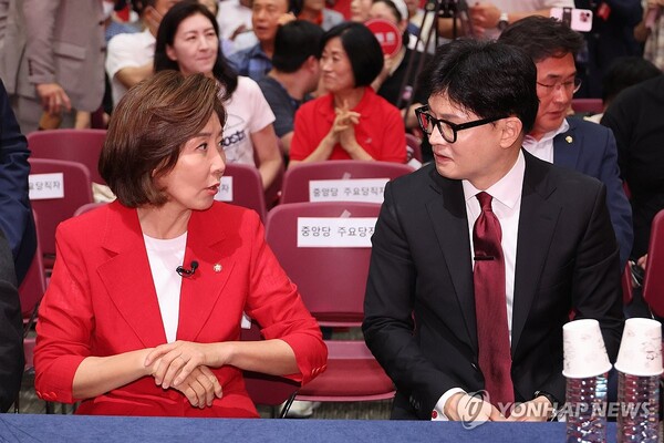 한동훈 나경원 후보 [사진=연합뉴스]