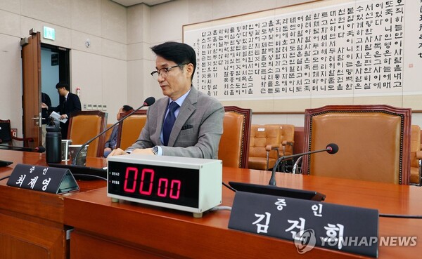 청문회에 출석한 최재영 목사 2024.7.26 [사진=연합뉴스]