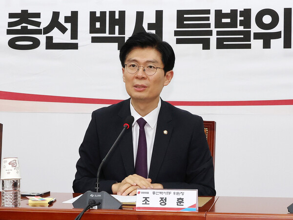 국민의힘 조정훈 총선백서TF 위원장이 14일 오후 국회에서 열린 제22대 총선백서 특별위원회 전체회의에서 발언하고 있다. [사진=연합뉴스]