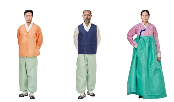 국가보훈부와 빙그레는 지난 15일 AI 기술을 활용해 독립운동가 87명의 한복 사진을 공개했다. 왼쪽부터 안중근 의사, 안창호 선생, 유관순 열사. [사진=처음입는광복.com]