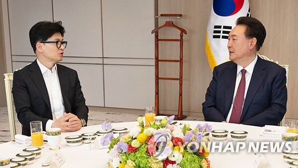 윤석열 대통령과 한동훈 대표 [사진=연합뉴스]