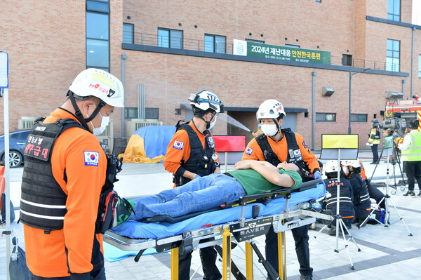 -담양군 ‘2024년 재난대응 안전한국훈련’ 실시.[사진제공=담양군]